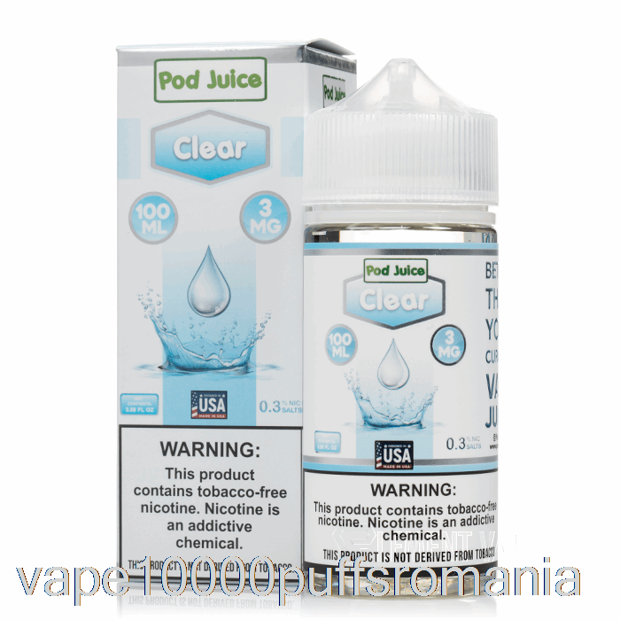 Vape Romania Clear - Suc De Pastaie - 100ml 12mg
